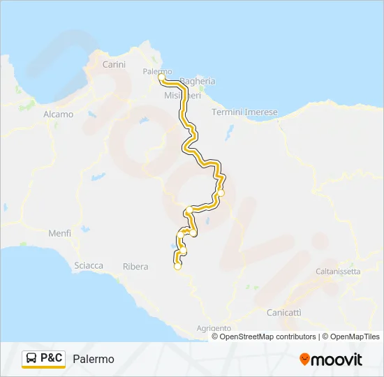 P&C Bus Line Map