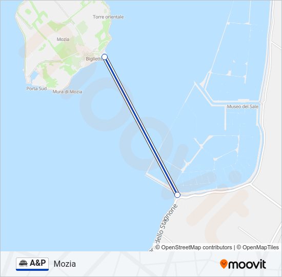 A&P Ferry Line Map