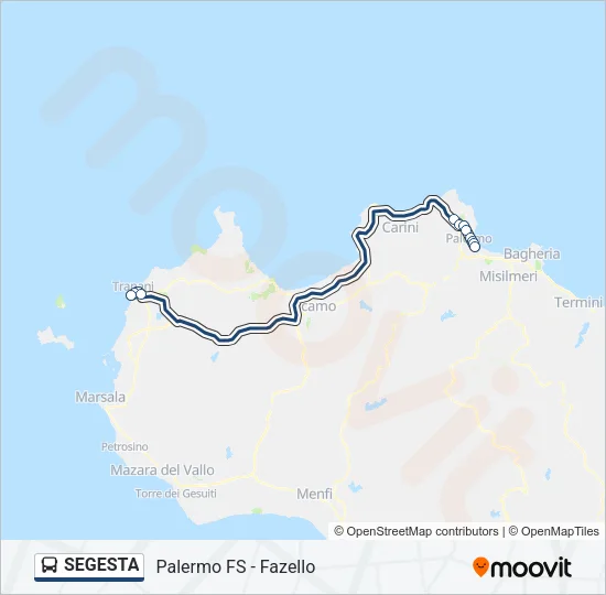 SEGESTA Bus Line Map