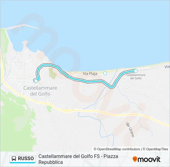 RUSSO Bus Line Map