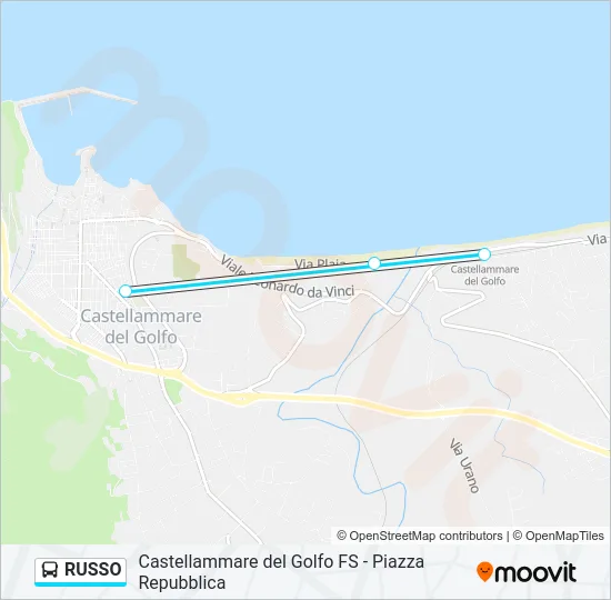 RUSSO Bus Line Map