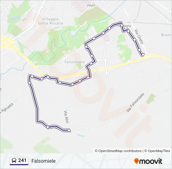 241 Bus Line Map