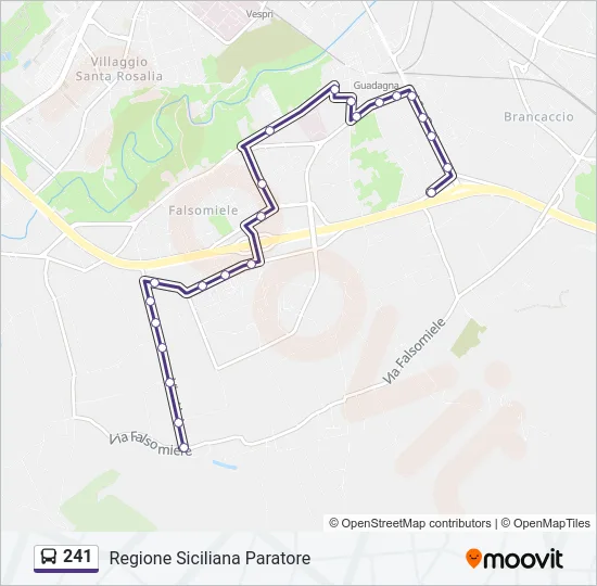 241 Bus Line Map