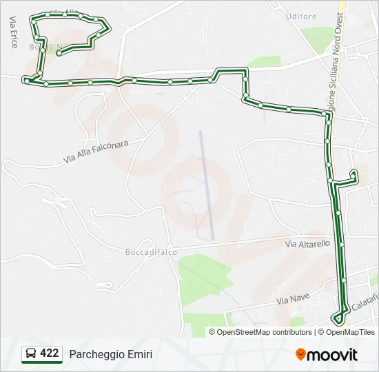 422 Bus Line Map