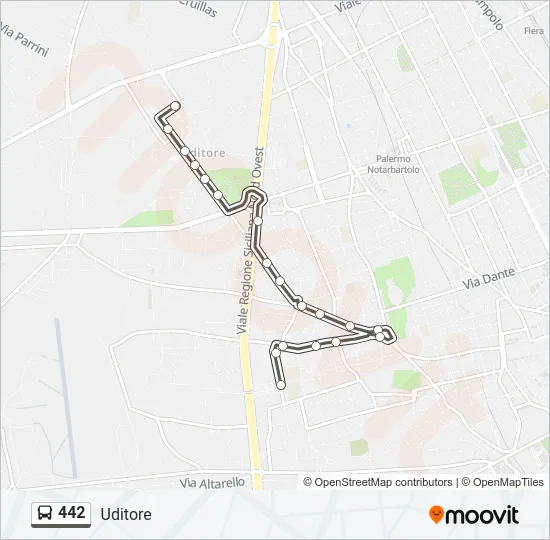 442 Bus Line Map