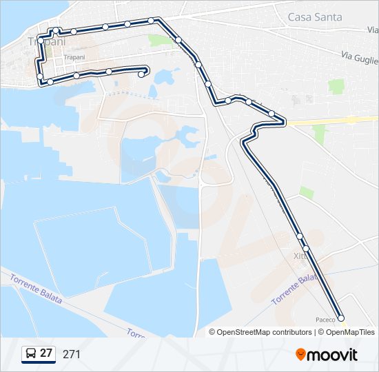 27 bus Line Map