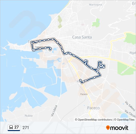 27 bus Line Map