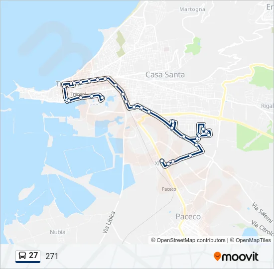 27 Bus Line Map