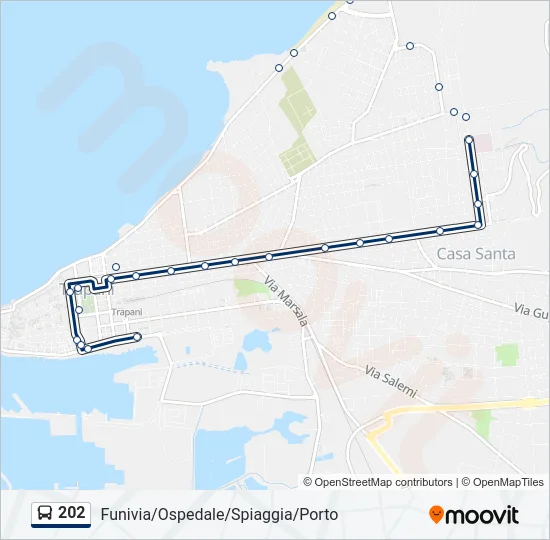 202 Bus Line Map