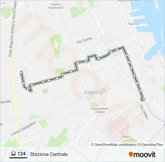 124 Bus Line Map