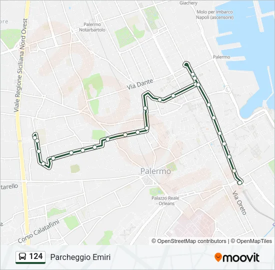 124 Bus Line Map
