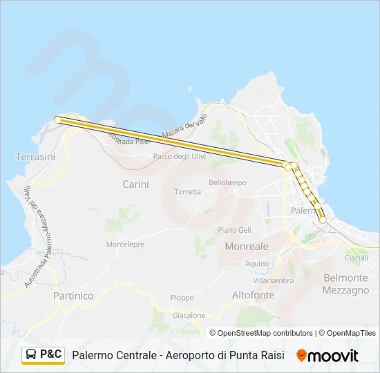 P&C Bus Line Map