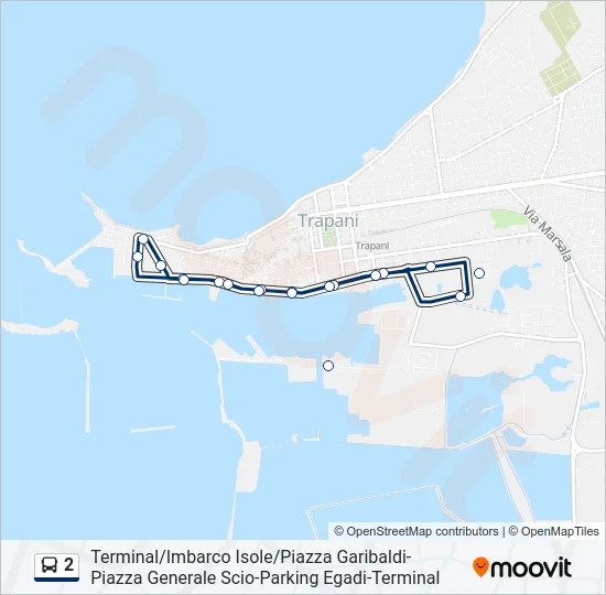 2 Bus Line Map