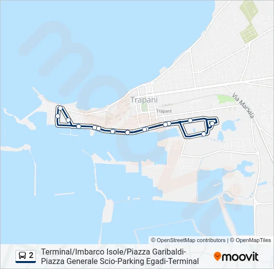 2 Bus Line Map
