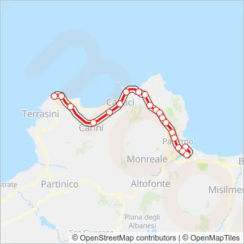A Train Line Map