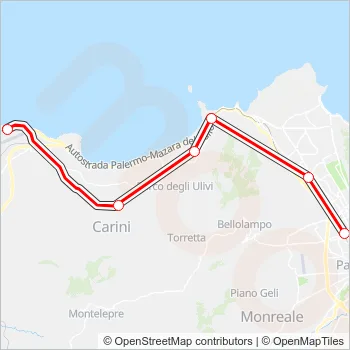 A Train Line Map