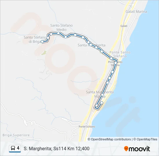 4 Bus Line Map