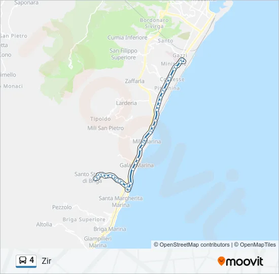 4 Bus Line Map