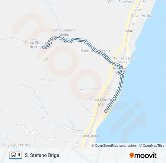 4 Bus Line Map