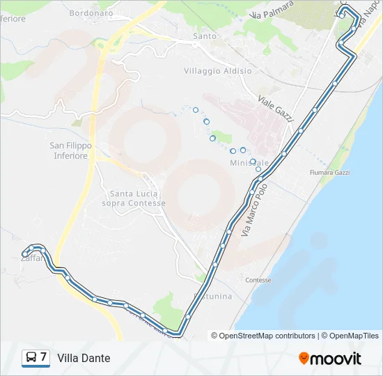 7 Bus Line Map