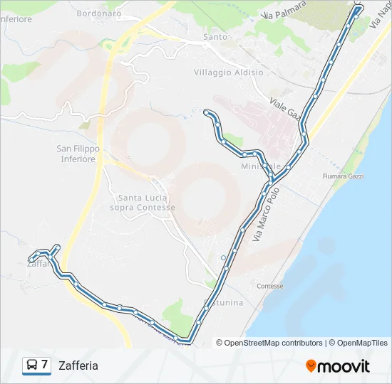 7 Bus Line Map