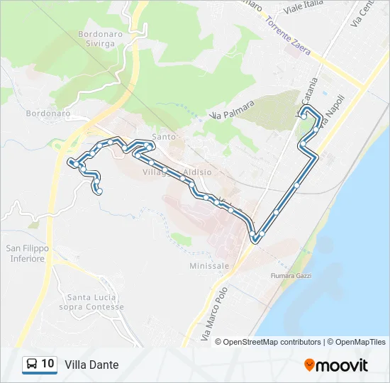 10 Bus Line Map