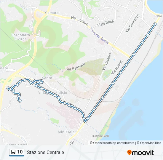 10 Bus Line Map