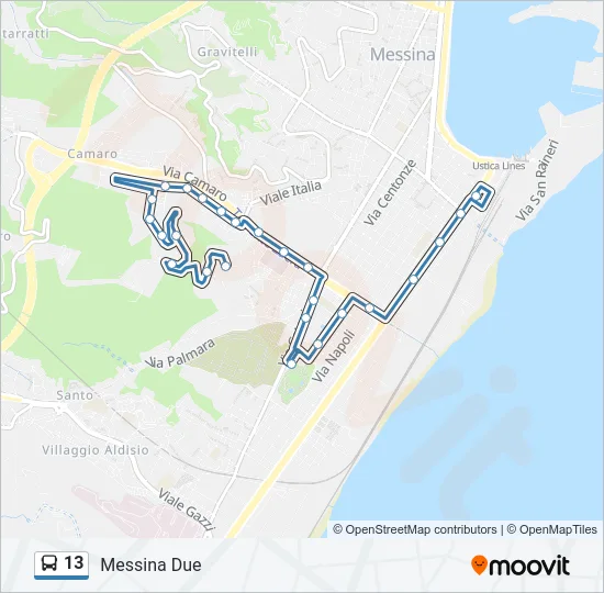 13 Bus Line Map