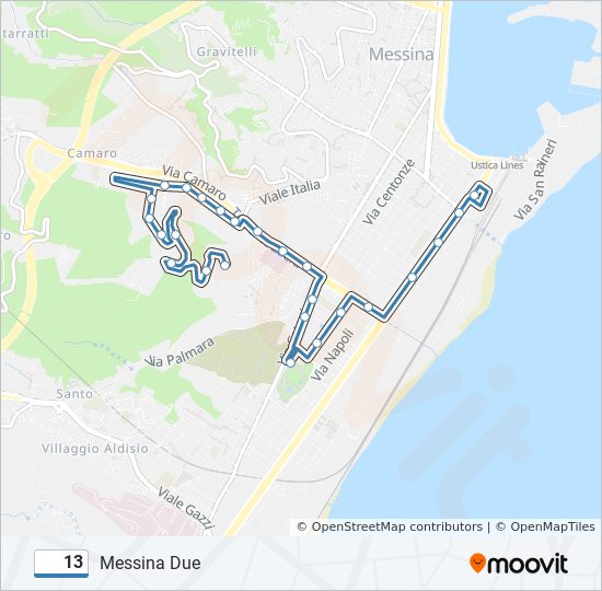 13 Route: Schedules, Stops & Maps - Messina Due (Updated)