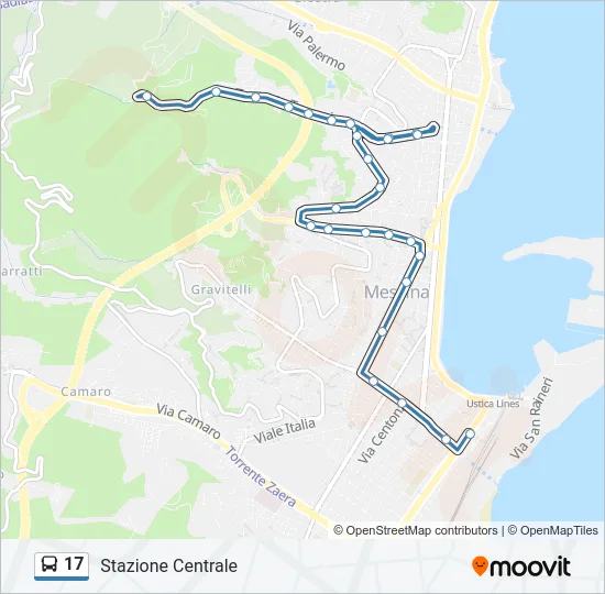 17 Bus Line Map