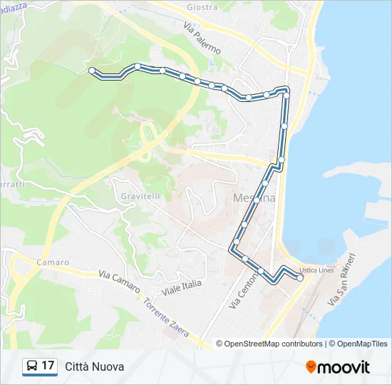 17 Bus Line Map