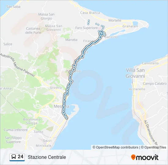 24 Bus Line Map