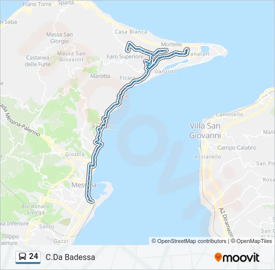 24 Bus Line Map