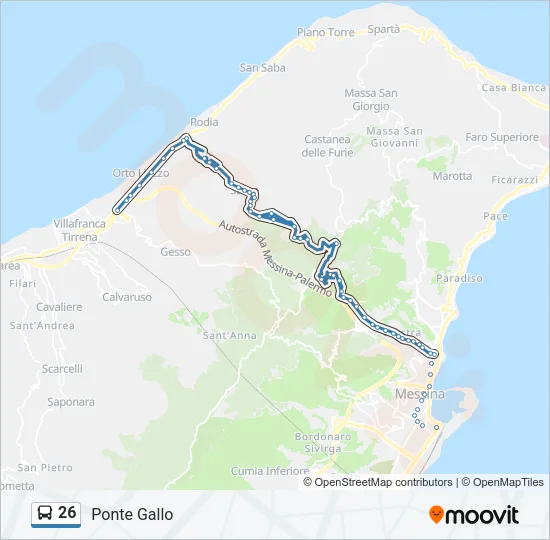 26 Bus Line Map