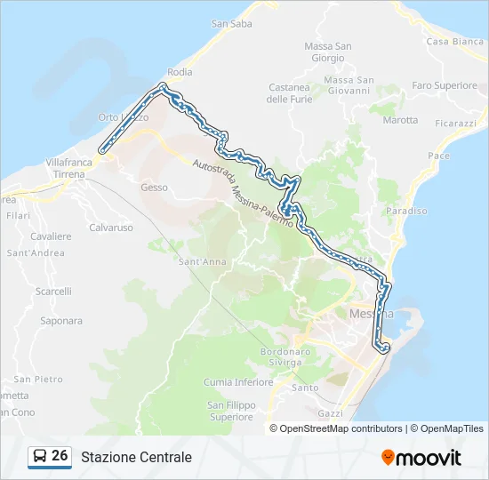 26 Bus Line Map