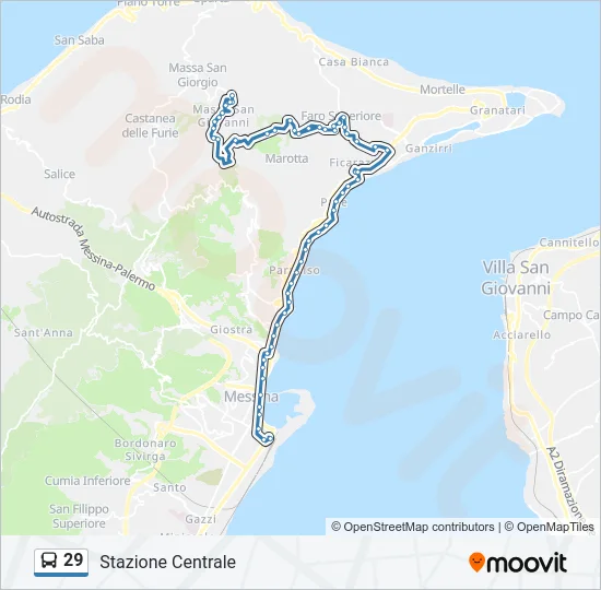 29 Bus Line Map