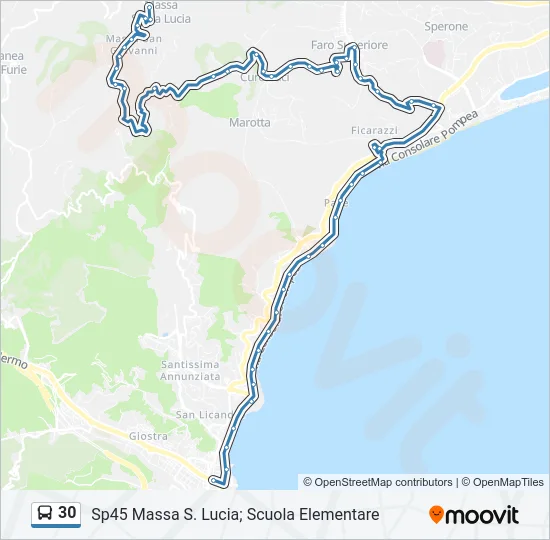 30 Bus Line Map