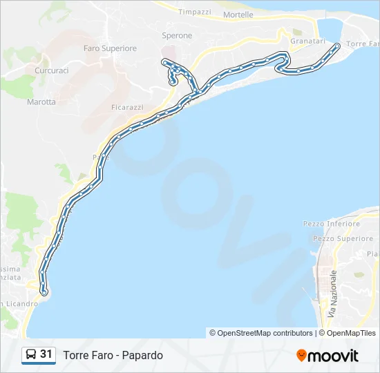 31 Bus Line Map