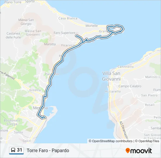 31 Bus Line Map