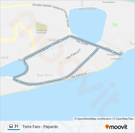 31 Bus Line Map