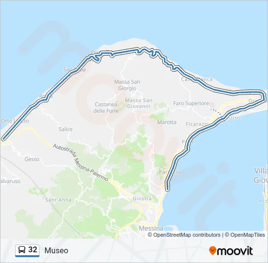 32 Bus Line Map