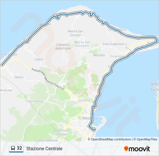 32 Bus Line Map