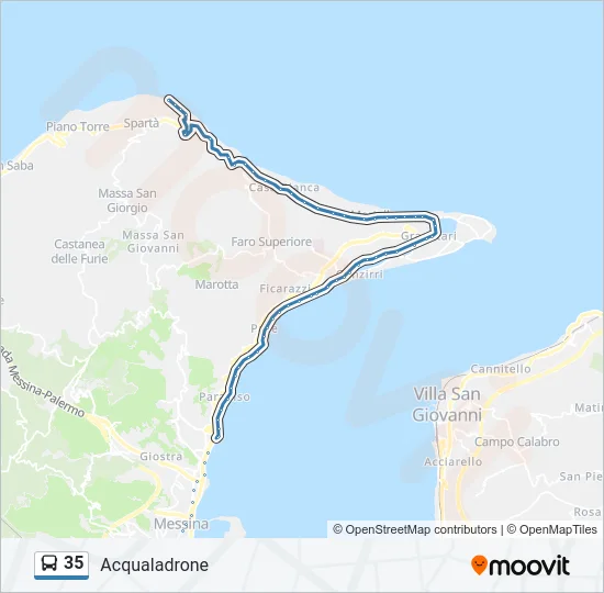 35 Bus Line Map