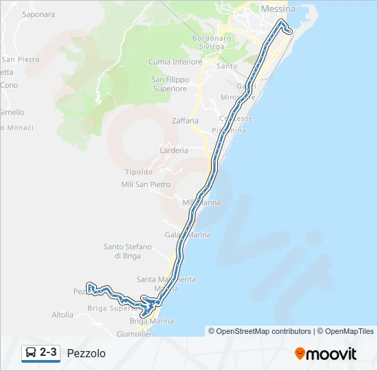 2-3 Bus Line Map