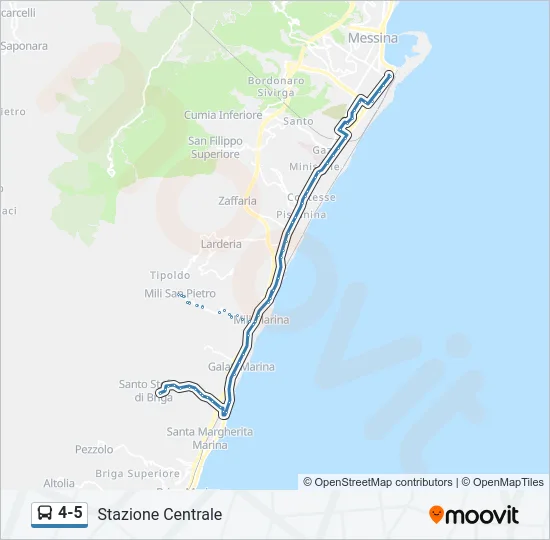 4-5 Bus Line Map