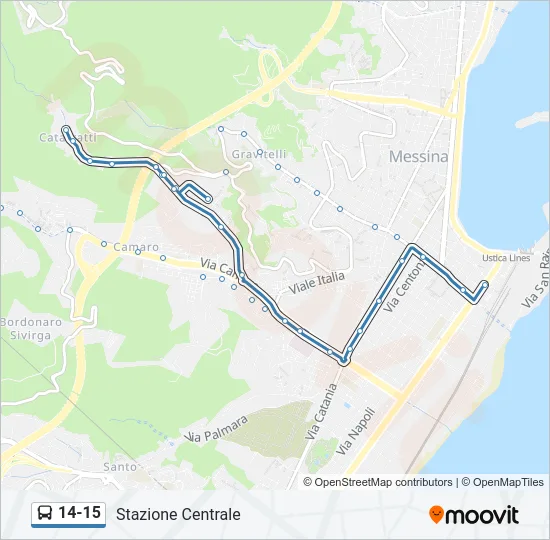 14-15 Bus Line Map