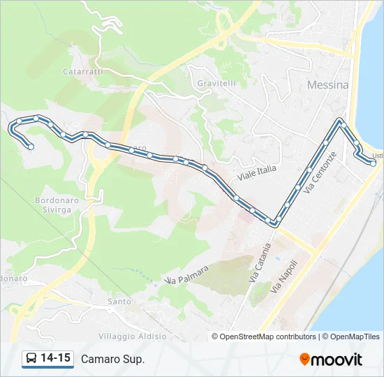 14-15 Bus Line Map