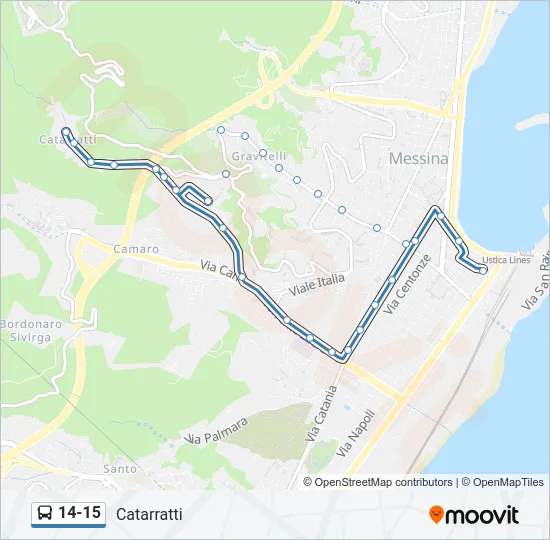 14-15 Bus Line Map