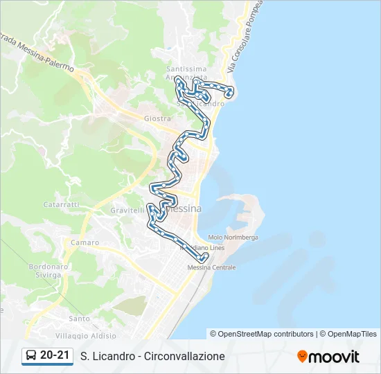 20-21 Bus Line Map