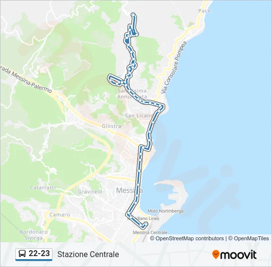 22-23 Bus Line Map
